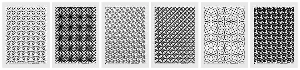 Abstract vector Minimalistic Posters with geometric pattern, Black and Whit.. Stock Illustration