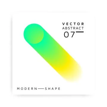 Abstract vector modern colorful shape Stock Illustration