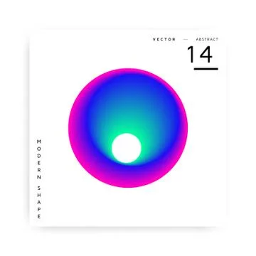 Abstract vector modern colorful shape Illustrazione stock