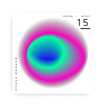 Abstract vector modern colorful shape Stock Illustration