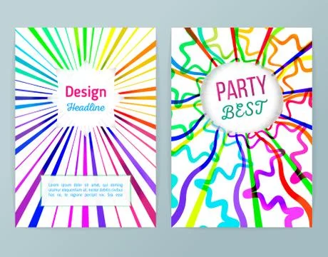 Abstract vector modern flyer. Business abstract background Stock Illustration