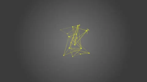 Abstract vector net with details appears out of it. Video stock 24228299