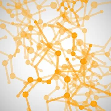 Abstract vector network on a light background Stock Illustration