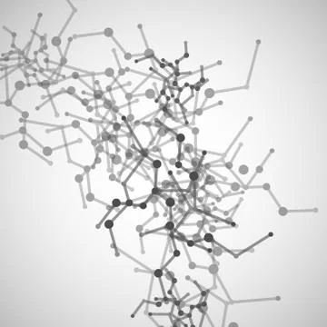 Abstract vector network on a light background Stock Illustration