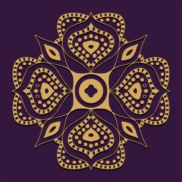 Abstract vector ornament Stock Illustration