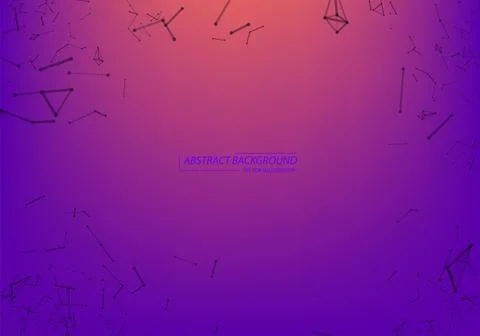 Abstract vector particles and lines. Plexus effect. Futuristic illustration.  스톡 일러스트