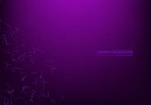 Abstract vector particles and lines. Plexus effect. Futuristic illustration.  Illustrazione stock