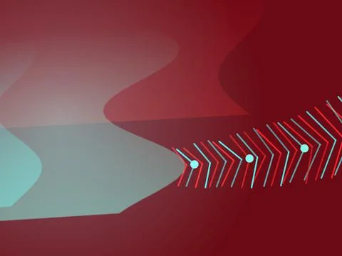 Abstract Vector Path Progression Stock Illustration