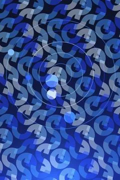 Abstract Vector Pattern with Arrows and Circles Stock Photos