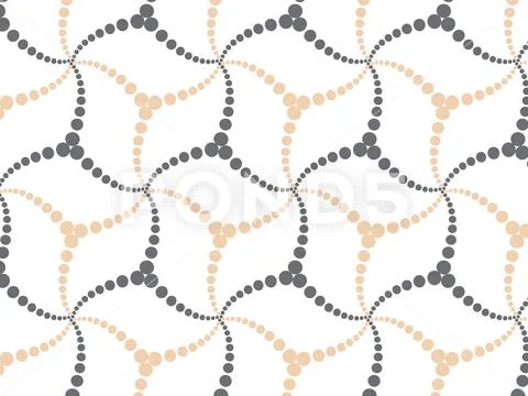Abstract vector pattern with black and white of circle is arranged in a curve Stock Illustration