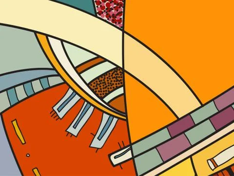 Abstract vector pattern, black and white doodles. Background for poster 스톡 일러스트