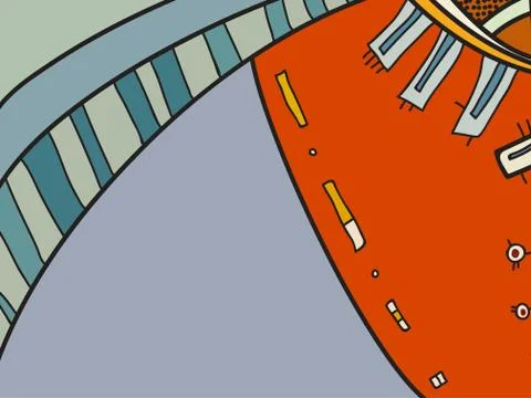 Abstract vector pattern, black and white doodles. Background for poster Stock Illustration