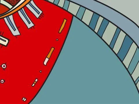 Abstract vector pattern, black and white doodles. Background for poster Illustrazione stock