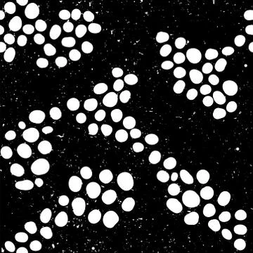 Abstract Vector pattern with black, white. Form circle. doodle fashion style. Stock Illustration