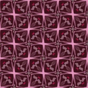Abstract Vector pattern in burgundy pink Illustrazione stock