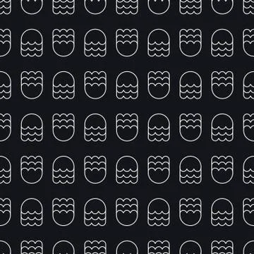 Abstract vector pattern with jellyfish EPS10. Stock Illustration