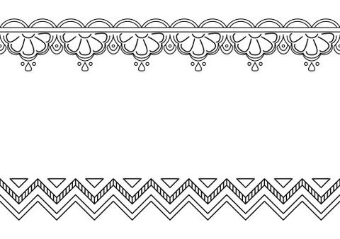 Abstract vector pattern, monochrome Stock Illustration