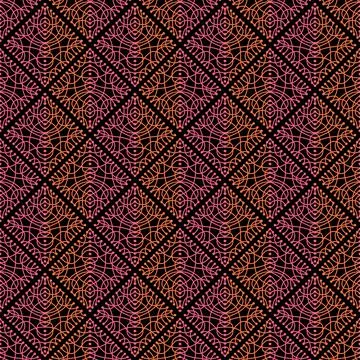 Abstract vector pattern. Seamless background with modern ornament. Contempora Stock Illustration