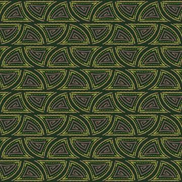 Abstract vector pattern. Seamless background with modern ornament. Contempora Illustrazione stock