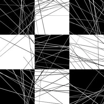 Abstract vector pattern with straight, random lines. Stock Illustration