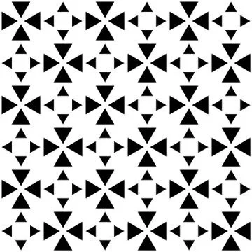 Abstract vector pattern with triangles. Repeatable swatch. Stock Illustration