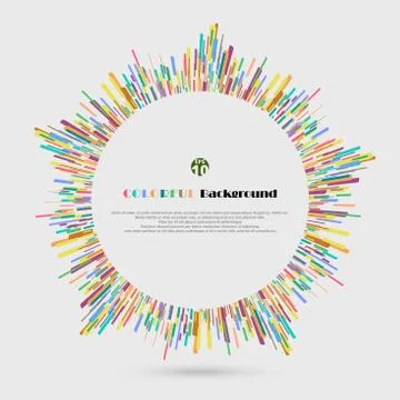 Abstract vector of patterns colorful modern background. Dynamic stylish geome Stock Illustration