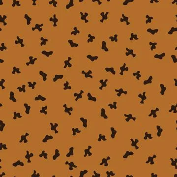 Abstract vector patterns of leopard skin. Black Stock Illustration