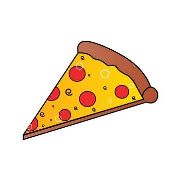 Abstract Vector Pizza Slice Icon Design Template Stock Illustration