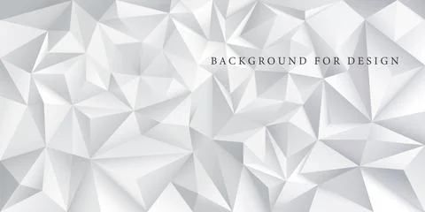 Abstract vector polygon background. 3d surface with geometric triangle shapes Illustrazione stock