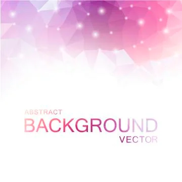 Abstract Vector Polygon Pink Background Stock Illustration