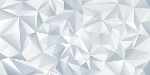 Abstract vector polygon seamless background. 3d surface with geometric tria.. Illustrazione stock
