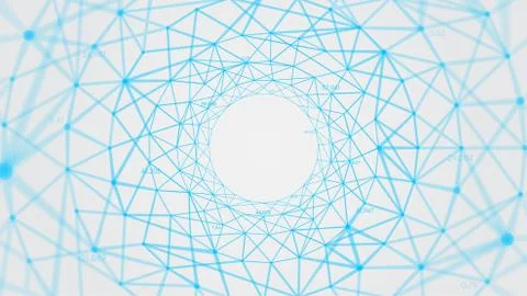 Abstract vector polygons plexus background with connected lines and dots form 스톡 일러스트