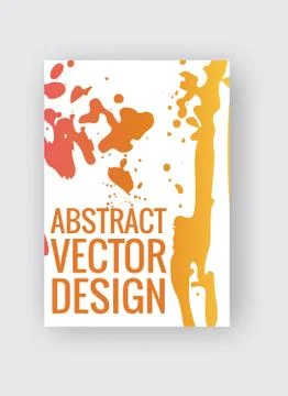 Abstract vector poster templates. Colorful threads composition. Illustrazione stock