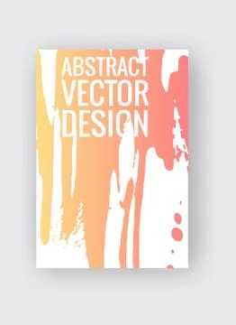 Abstract vector poster templates. Colorful threads composition. Illustrazione stock