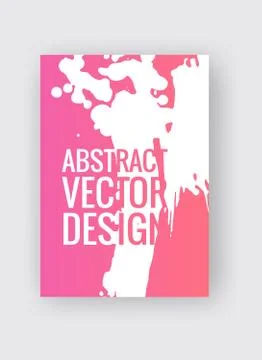 Abstract vector poster templates. Colorful threads composition. Illustrazione stock
