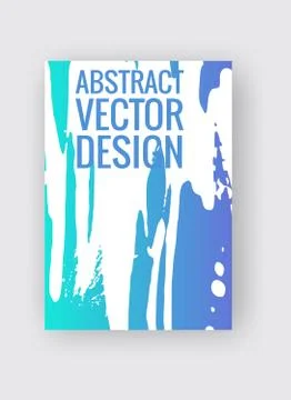 Abstract vector poster templates. Colorful threads composition. Illustrazione stock