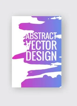 Abstract vector poster templates. Colorful threads composition. Illustrazione stock
