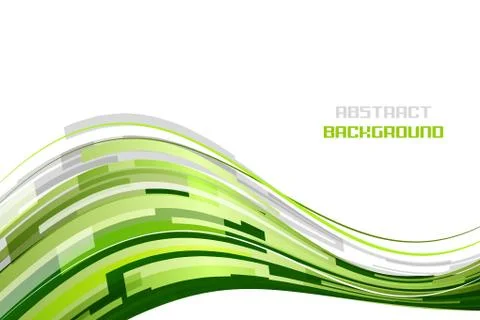 Abstract vector rectangular wave on a white background with glitter. Stock Illustration