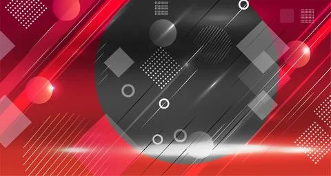 Abstract vector  red background with geometric shapes element. Can be use f.. Foto stock