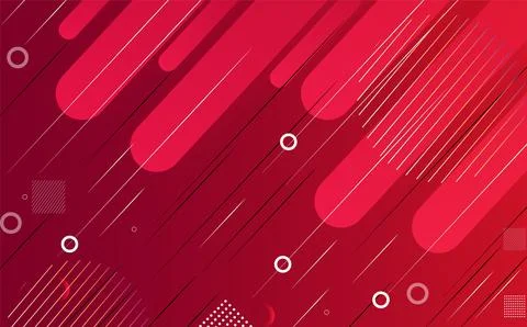 Abstract vector  red background with geometric shapes element. Can be use f.. Foto stock