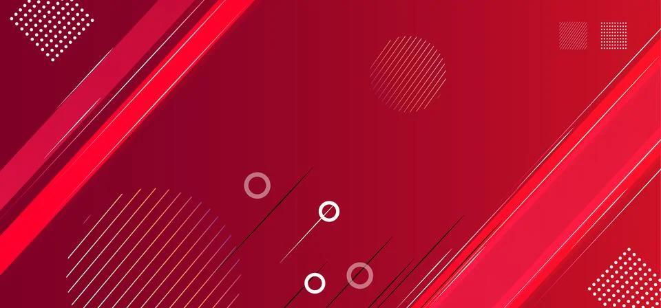 Abstract vector  red background with geometric shapes element. Can be use f.. Stock Photos