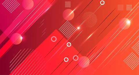 Abstract vector  red background with geometric shapes element. Can be use f.. Stock Photos