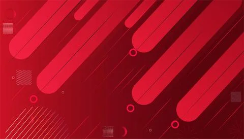Abstract vector  red background with geometric shapes element. Can be use f.. Foto stock