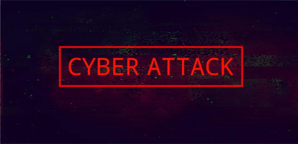 Abstract Vector Red Background. Malware, or Hack Attack Concept Stock Illustration