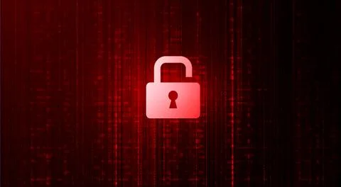 Abstract Vector Red Background. Malware, or Hack Attack Concept Stock Illustration