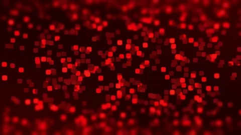 Abstract vector red squares with blurred background Stock Footage 80215826