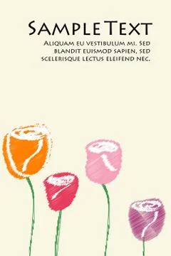 Abstract vector roses 스톡 일러스트