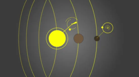 Abstract vector round orbits Stock Footage 24232496