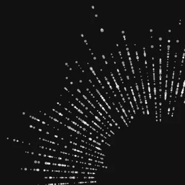 Abstract vector round point mesh background. Point array. Futuristic style ca Stock Illustration
