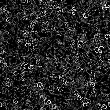 Abstract vector school doodles seamless pattern Stock Illustration